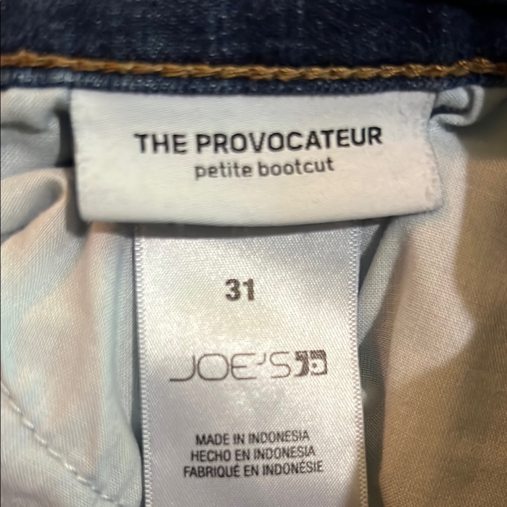 Joe's Jeans  the provocateur 31 Dark Blue Petite Bootcut Jeans